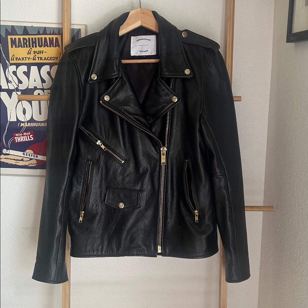 Understated Leather Jacket- size Medium - image 7